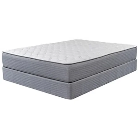 Queen Firm Innerspring Mattress and 9" Regular Hight Wood Foundation